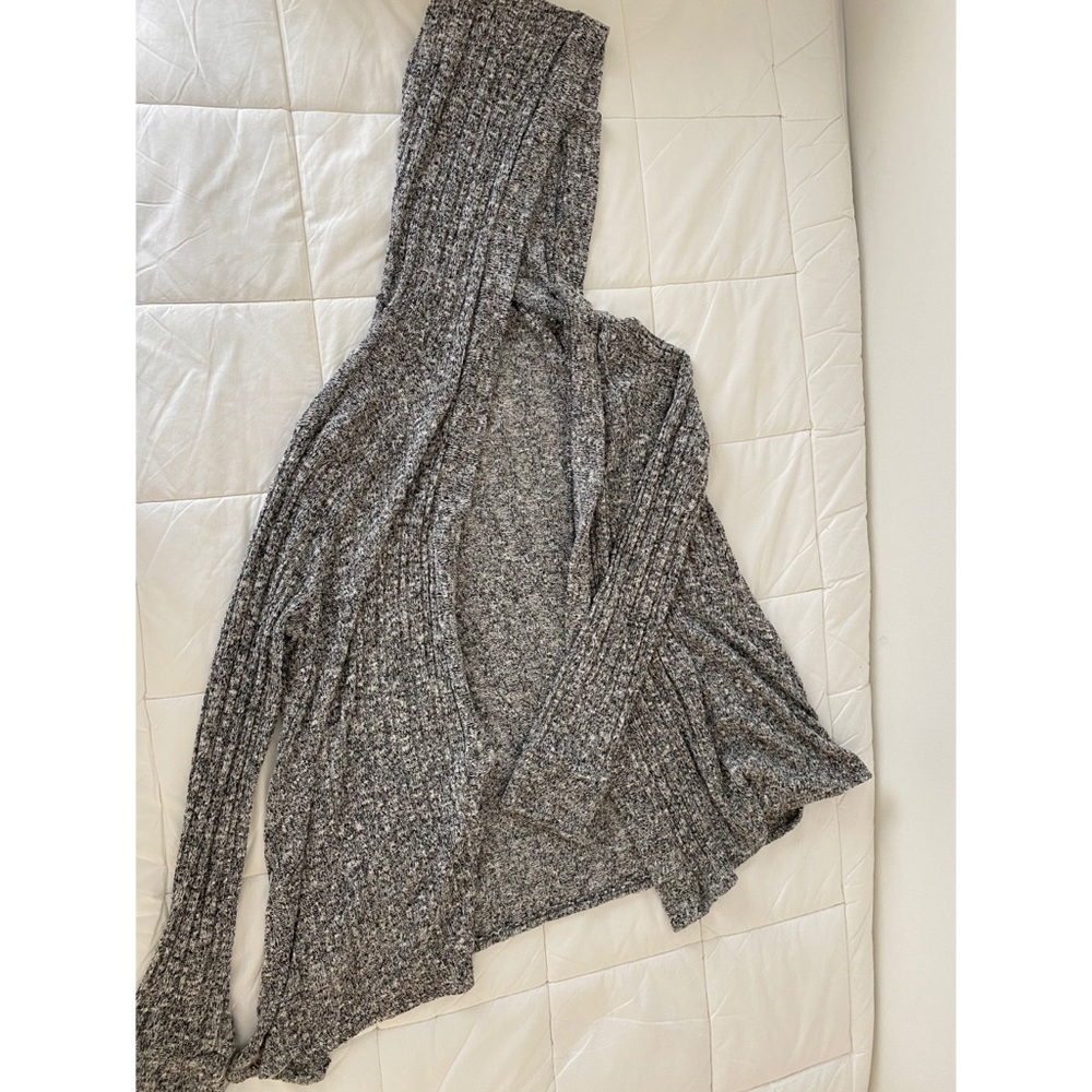 URBAN OUTFITTERS | Soft Gray Hooded Cardigan